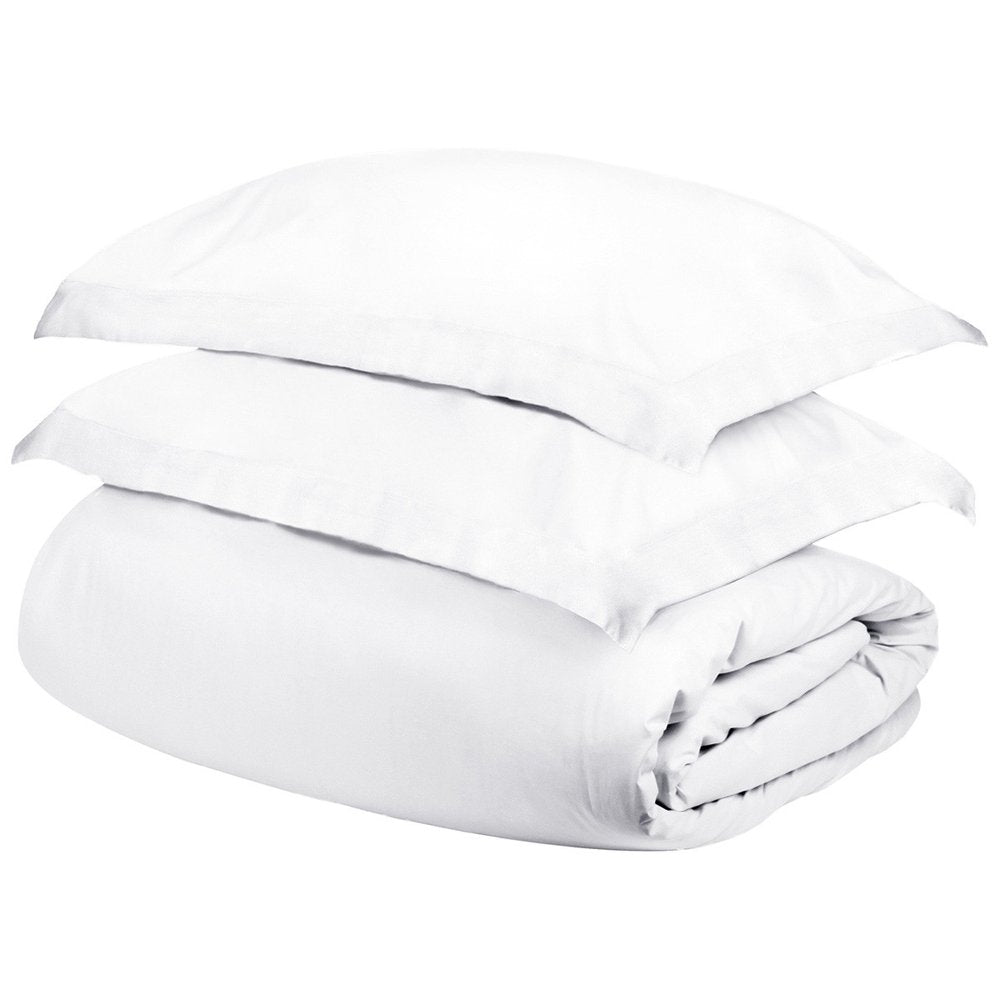 White Queen Cotton Washable Duvet Cover Set  Warm Home View