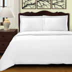 White Queen Cotton Blend 400 Thread Count Washable Duvet Cover Set  Warm Home View
