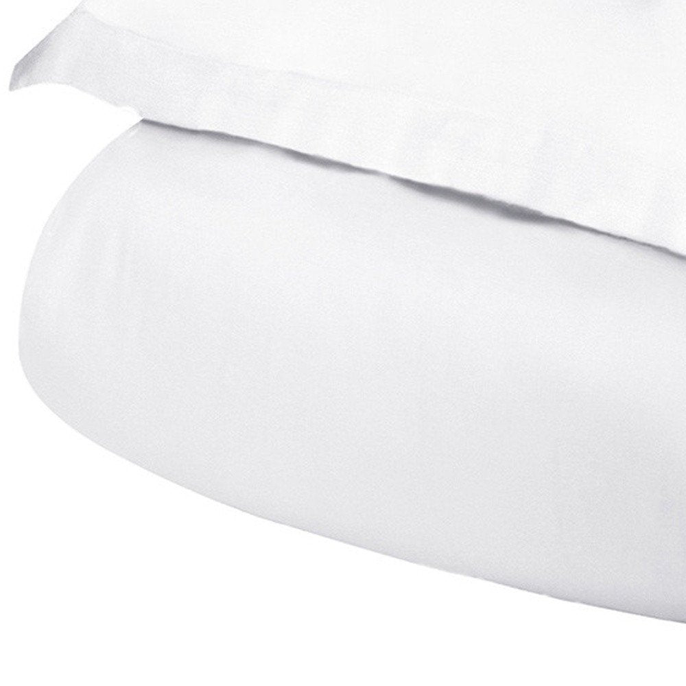 White Queen Cotton Washable Duvet Cover Set  Warm Home View