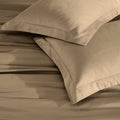Taupe King Cotton Washable Duvet Cover Set  Warm Home View