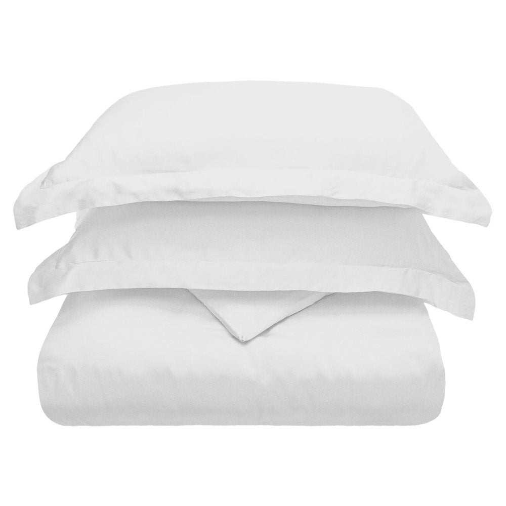 White Queen Cotton Blend 300 Thread Count Washable Duvet Cover Set  Warm Home View