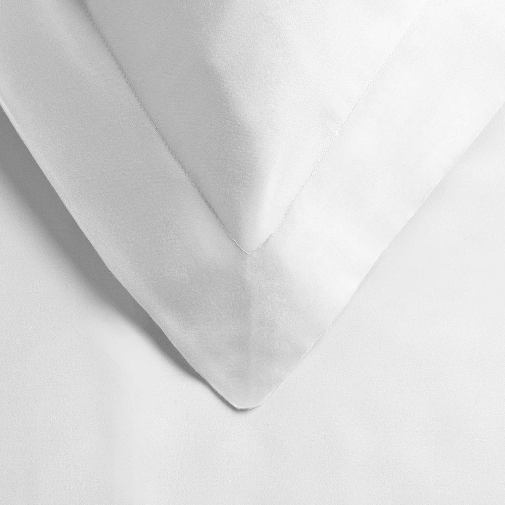 White Queen Cotton Blend 300 Thread Count Washable Duvet Cover Set  Warm Home View