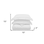 White Queen Cotton Blend 300 Thread Count Washable Duvet Cover Set  Warm Home View