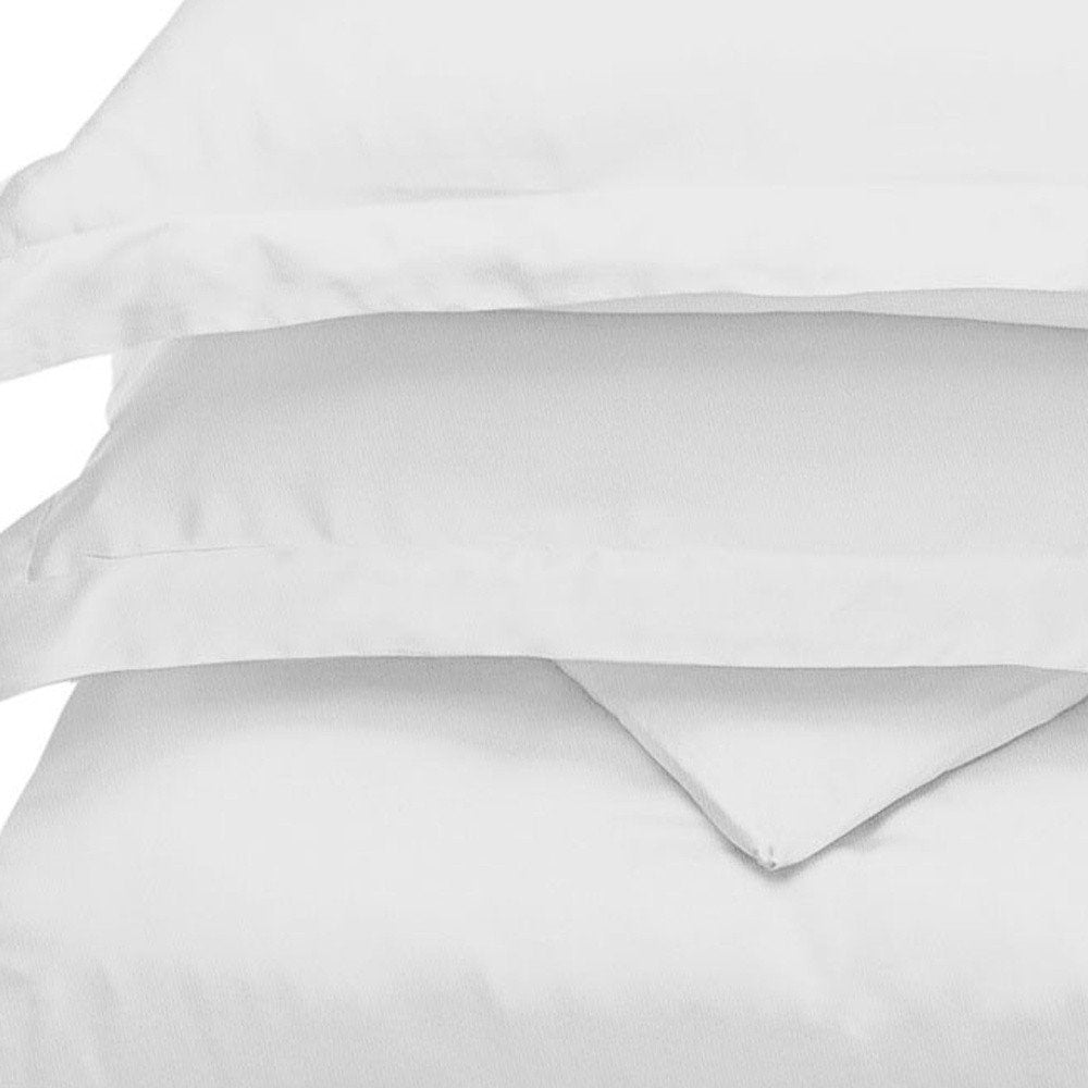 White Queen Cotton Blend 300 Thread Count Washable Duvet Cover Set  Warm Home View