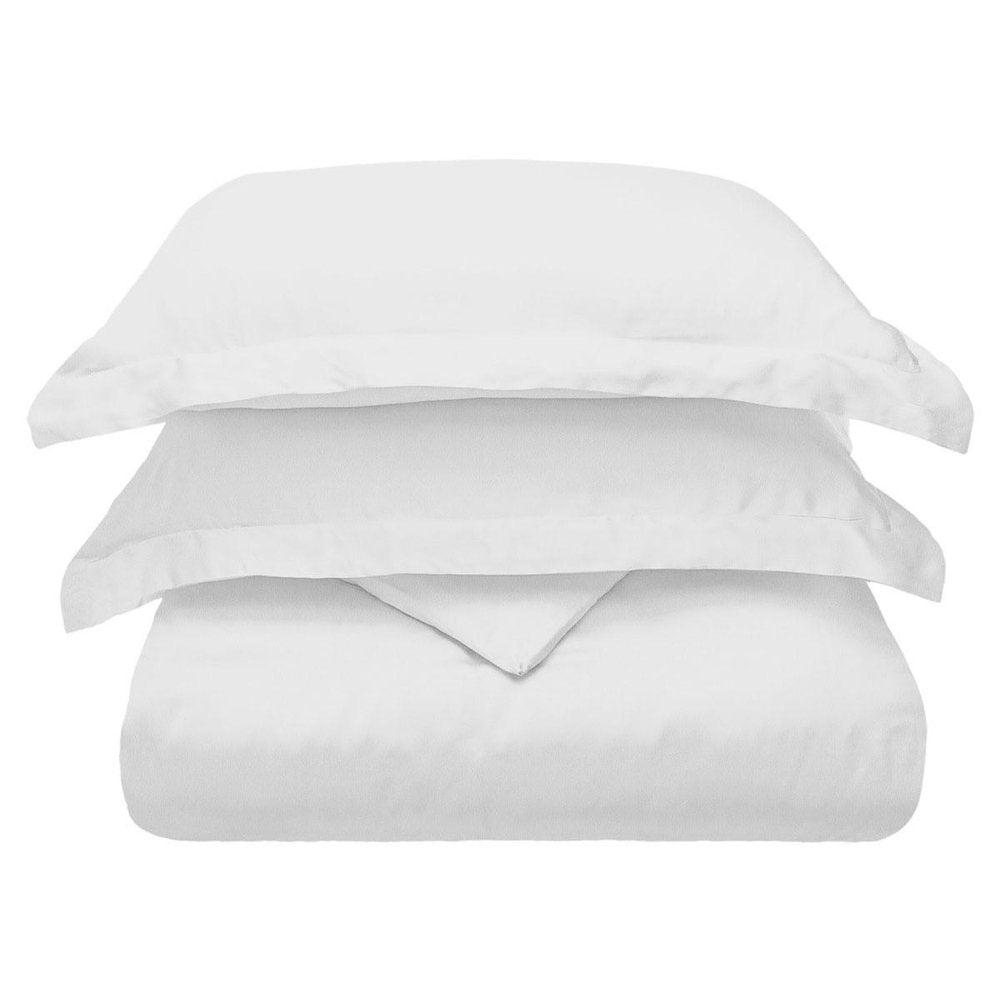White Queen Cotton Blend 300 Thread Count Washable Duvet Cover Set  Warm Home View