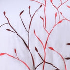 White And Red Queen Cotton Washable Duvet Cover Set With Two Shams  Warm Home View