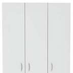 71" White Three Door Two Drawer Combo Dresser  Warm Home View