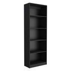 Set of Two Black Wood Multi Tier Bookcases  Warm Home View