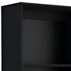 Set of Two Black Wood Multi Tier Bookcases  Warm Home View