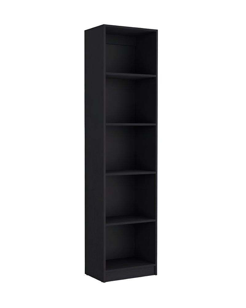 Set of Two Black Wood Multi Tier Bookcases  Warm Home View