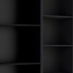 Set of Two Black Wood Multi Tier Bookcases  Warm Home View