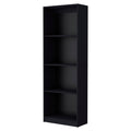 Set of Two 71" Black Bookcase With Two Doors  Warm Home View