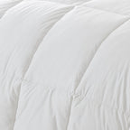 White Twin Fabric Spot Clean Goose Down Down Comforter  Warm Home View