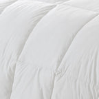 White Twin Fabric Spot Clean Goose Down Down Comforter  Warm Home View