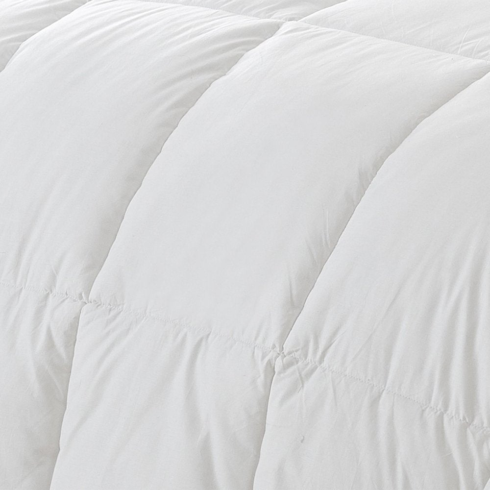 White Twin Fabric Spot Clean Goose Down Down Comforter  Warm Home View