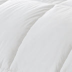 White Twin Fabric Spot Clean Goose Down Down Comforter  Warm Home View