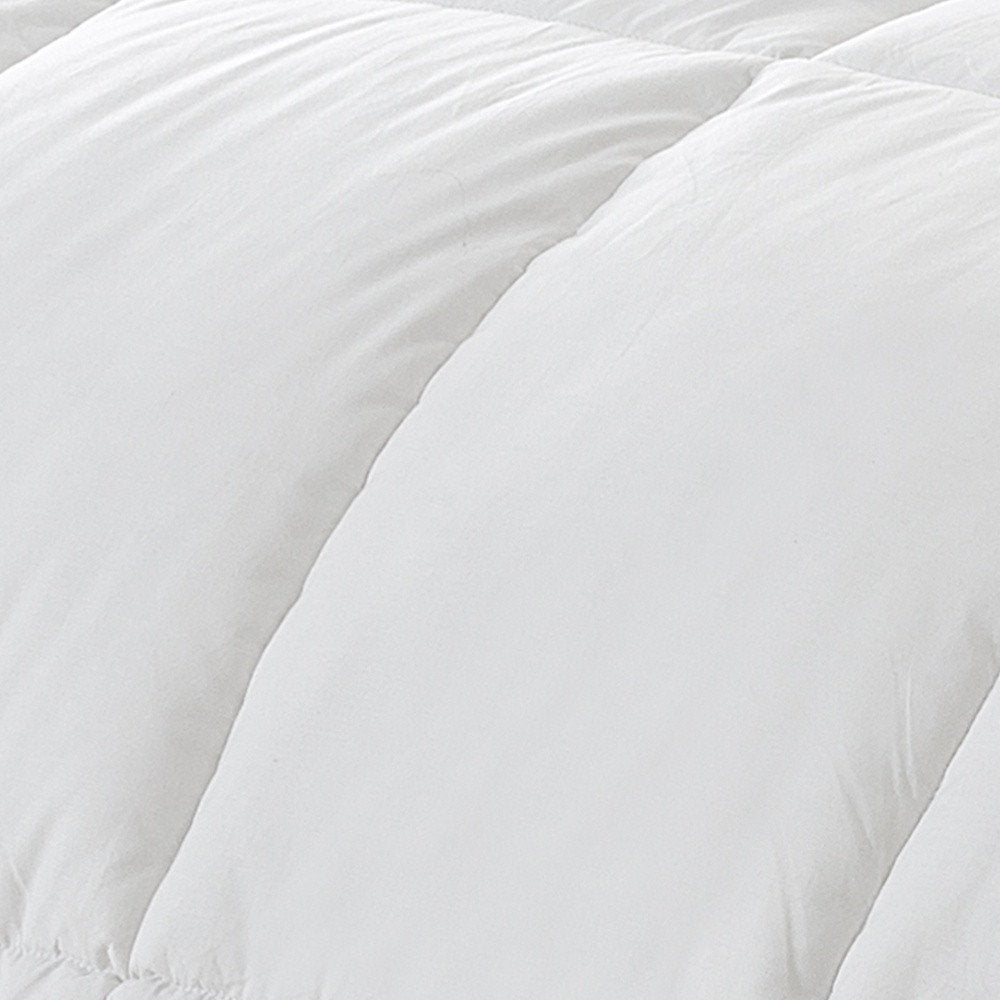 White Twin Fabric Spot Clean Goose Down Down Comforter  Warm Home View