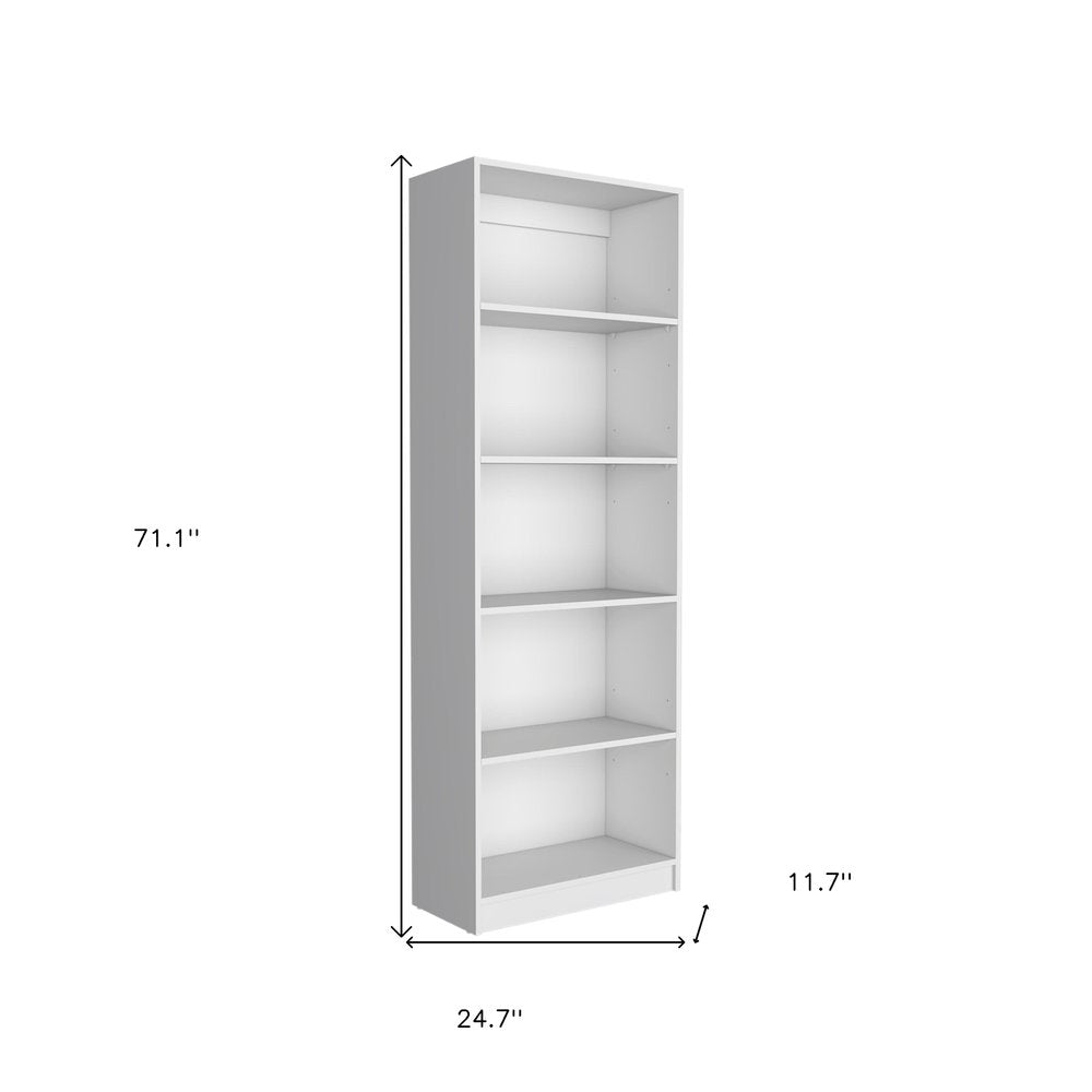 Set of Two White Wood Nine Tier Modular Bookcase  Warm Home View