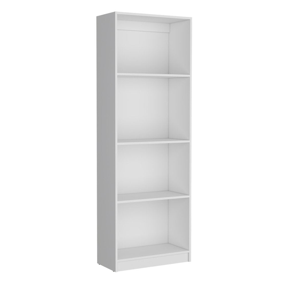 Set of Two White Wood Nine Tier Modular Bookcase  Warm Home View
