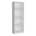 Set of Two White Wood Nine Tier Modular Bookcase  Warm Home View