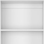 Set of Two White Wood Nine Tier Modular Bookcase  Warm Home View