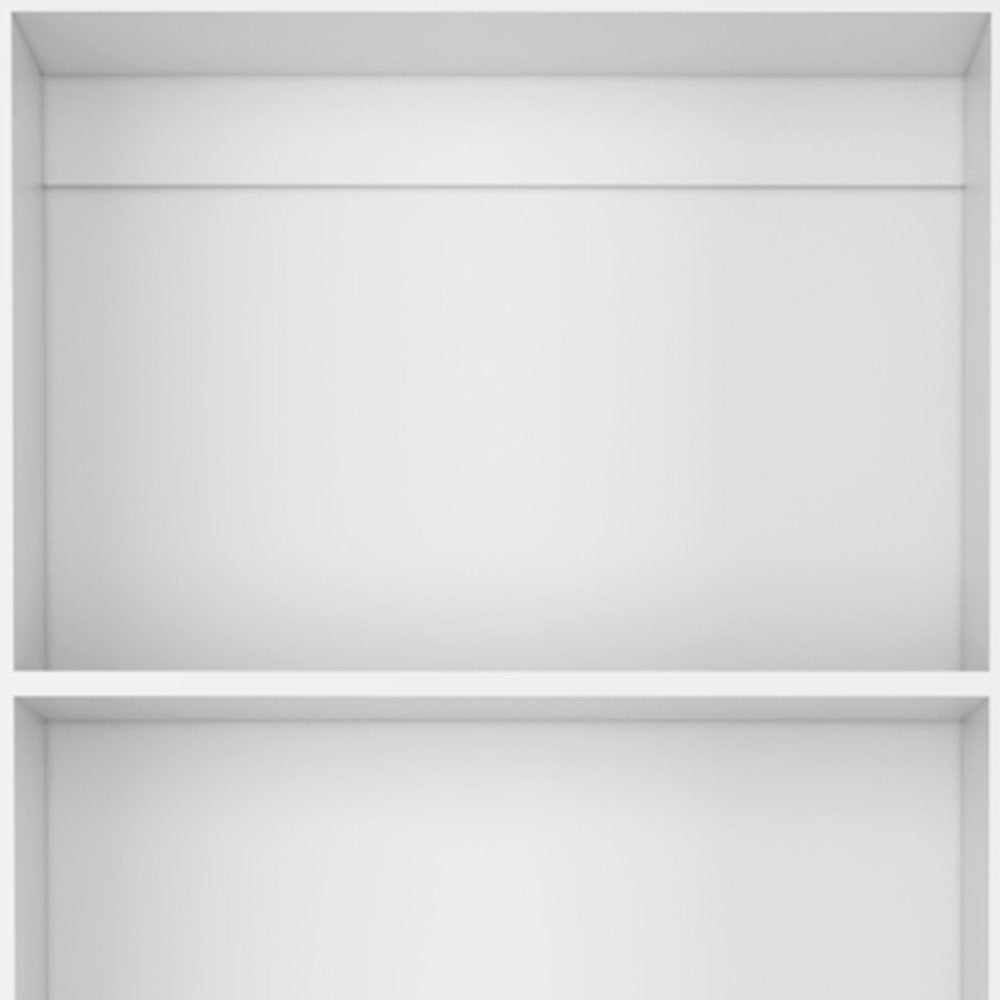 Set of Two White Wood Nine Tier Modular Bookcase  Warm Home View