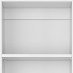 Set of Two White Wood Five Tier Modular Bookcase with Two Doors  Warm Home View