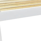 White Solid Wood Queen Bed - White Solid Pine - 1 Piece  Warm Home View