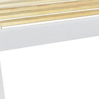 White Solid Wood Queen Bed Frame  Warm Home View