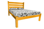 Yellow Solid Wood Twin Bed Frame  Warm Home View