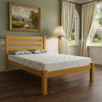 Yellow Solid Wood Twin Bed Frame  Warm Home View