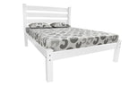 White Solid Wood Twin Bed Frame  Warm Home View