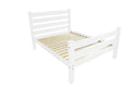 White Solid Wood Twin Bed Frame  Warm Home View