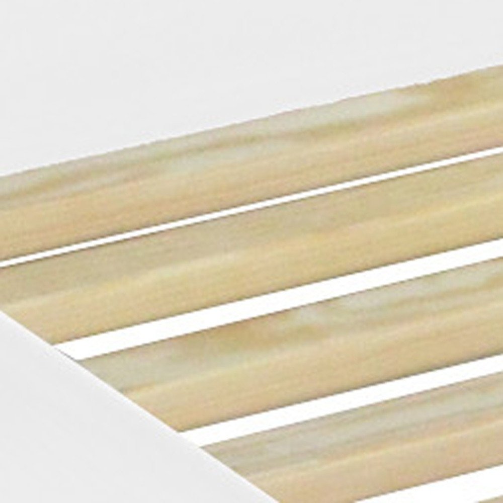 White Solid Wood Queen Bed Frame  Warm Home View