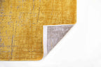 9' X 13' Yellow And Brown Chevron ,Washable, Area Rug  Warm Home View