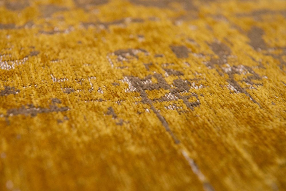 9' X 13' Yellow And Brown Chevron ,Washable, Area Rug  Warm Home View