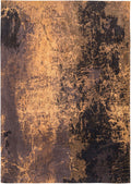 9' X 13' Yellow and Brown Abstract Non Skid Area Rug  Warm Home View