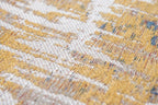 9' X 13' White Abstract Non Skid Area Rug  Warm Home View