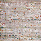 9' X 13' White Oriental Non Skid Area Rug  Warm Home View