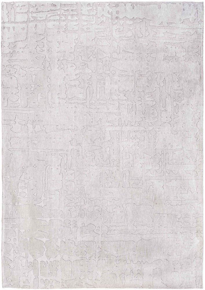 9' X 13' White Abstract Non Skid Area Rug  Warm Home View