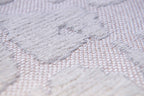 9' X 13' White Abstract Non Skid Area Rug  Warm Home View