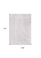 9' X 13' White Abstract Non Skid Area Rug  Warm Home View