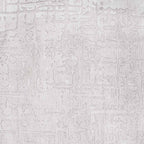 9' X 13' White Abstract Non Skid Area Rug  Warm Home View