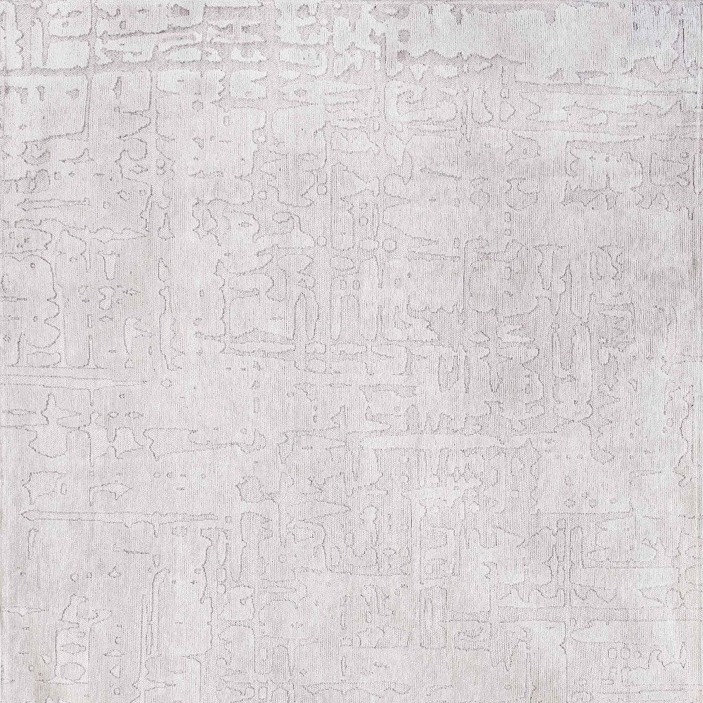 9' X 13' White Abstract Non Skid Area Rug  Warm Home View
