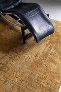 9' X 13' Yellow Abstract Non Skid Area Rug  Warm Home View