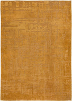 9' X 13' Yellow Abstract Non Skid Area Rug  Warm Home View