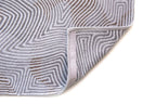 9' X 13' White Abstract Non Skid Area Rug  Warm Home View