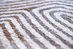 9' X 13' White Abstract Non Skid Area Rug  Warm Home View