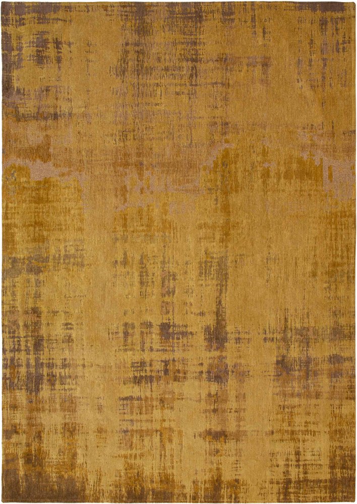 9' X 13' Yellow and Brown Abstract Non Skid Area Rug  Warm Home View