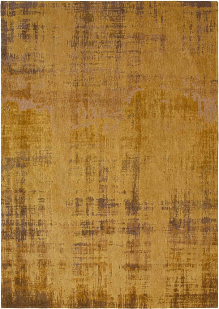 9' X 13' Yellow and Brown Abstract Non Skid Area Rug  Warm Home View
